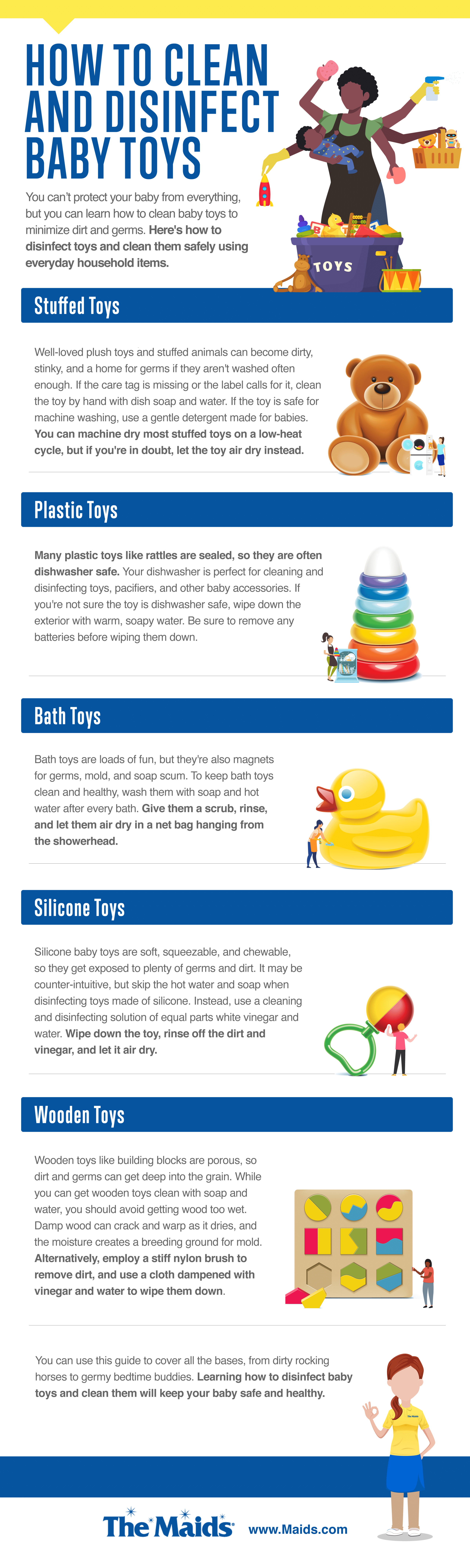 Infographic - How To Clean and Disinfect Baby Toys